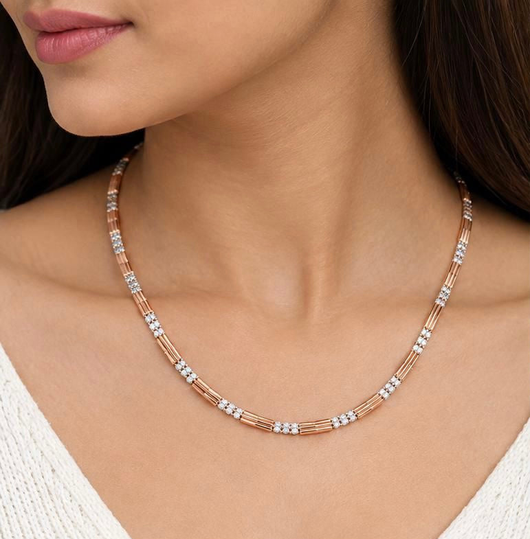 Modern Harmony Two-tone Gold Chain