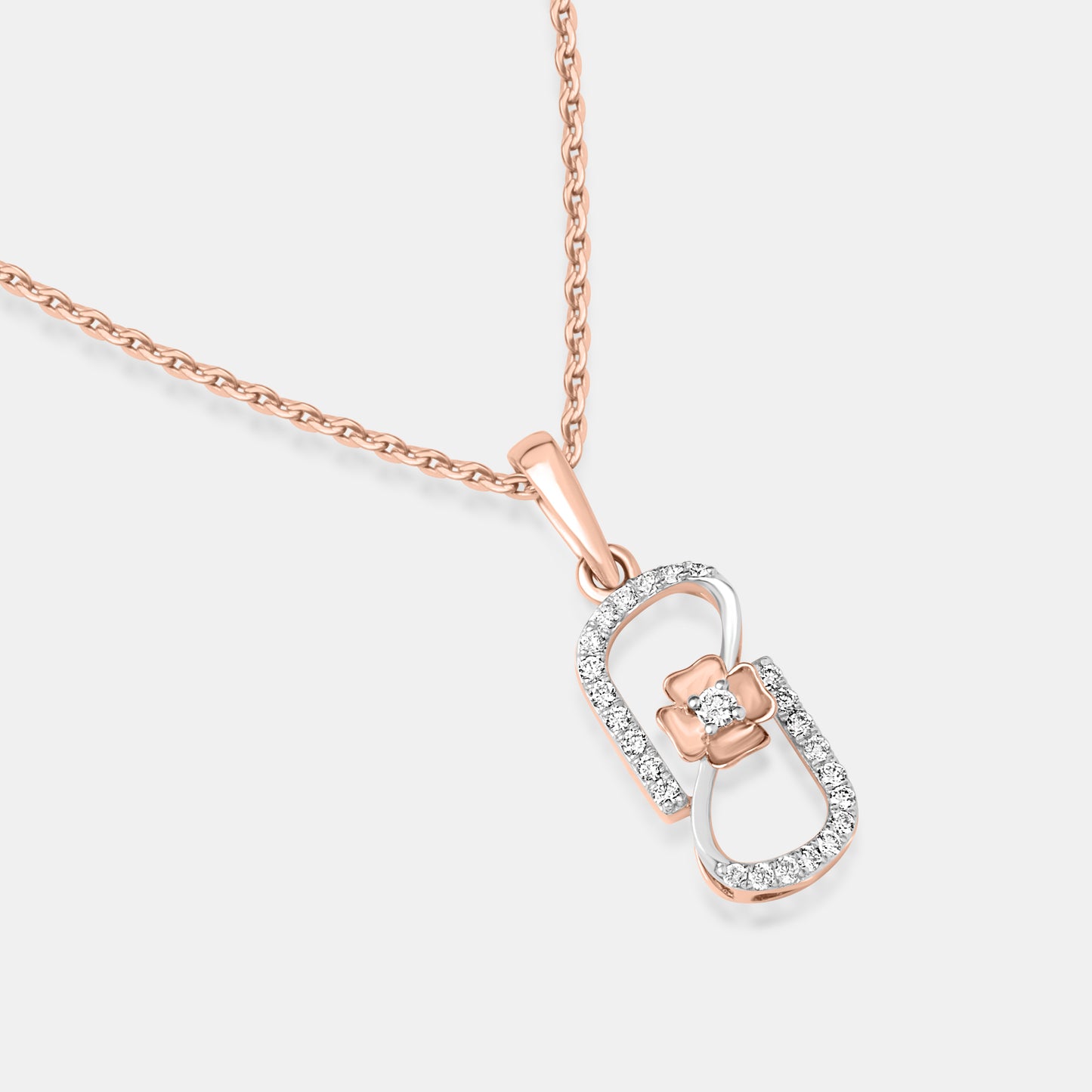 Infinity Bloom Diamond Pendant