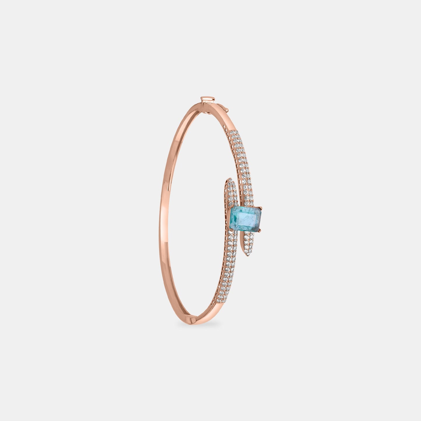 Aqua Embrace Gold Bangle