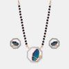 Enchanted Butterfly Gold and Diamond Mangalsutra Set