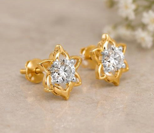 Florisia 18kt Gold Diamond Studs