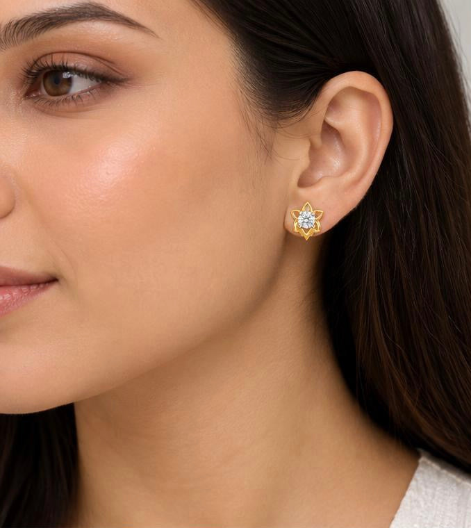 Florisia 18kt Gold Diamond Studs
