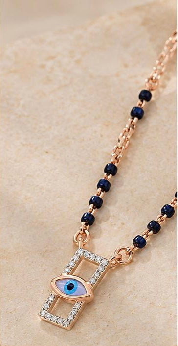 Modern Gaze Evil Eye Gold Mangalsutra
