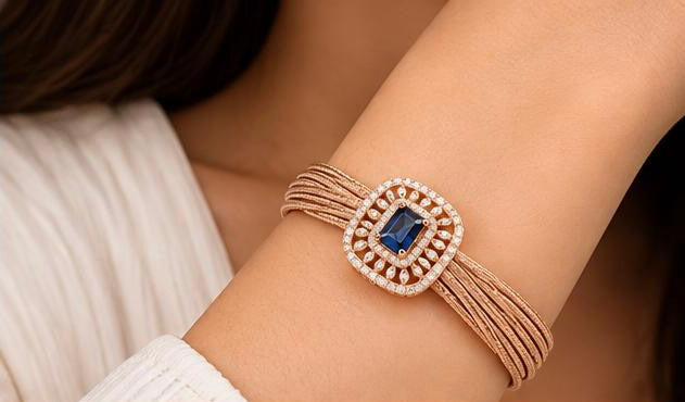 Imperial Blue Mesh Bracelet