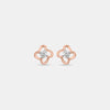 Clover Diamond Stud Earrings