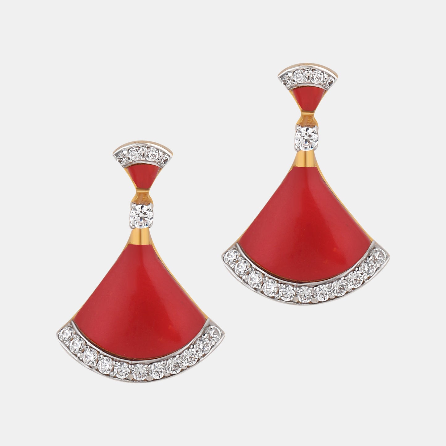 Crimson Fanlight Pendant Set