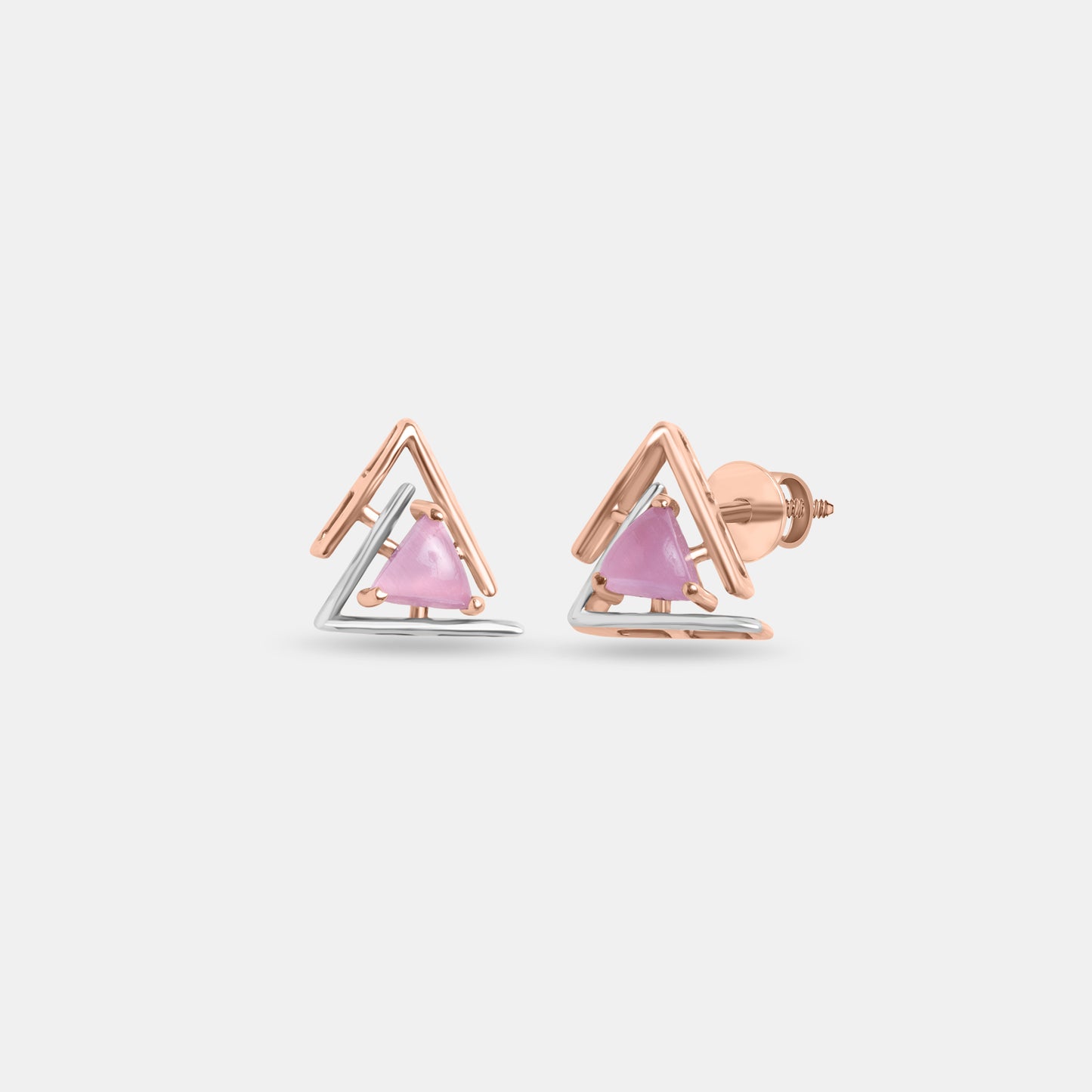 Dual Blush Prism Studs