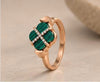 Green Crossroads Gold Ring