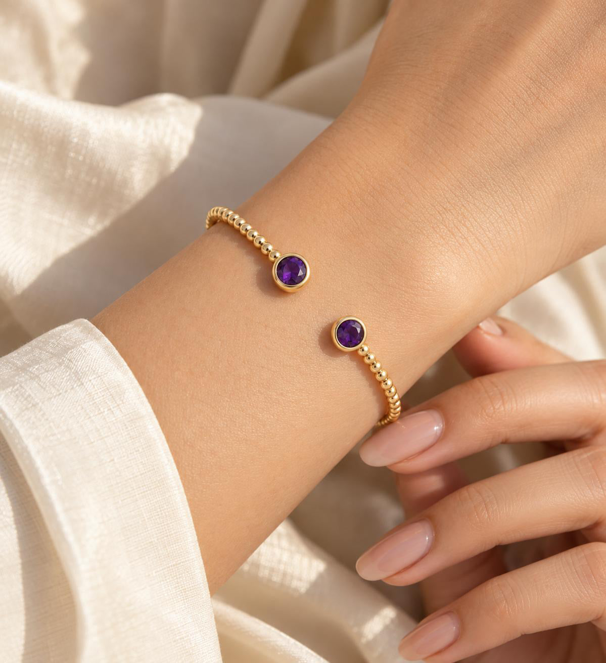 Violet Orbit Cuff