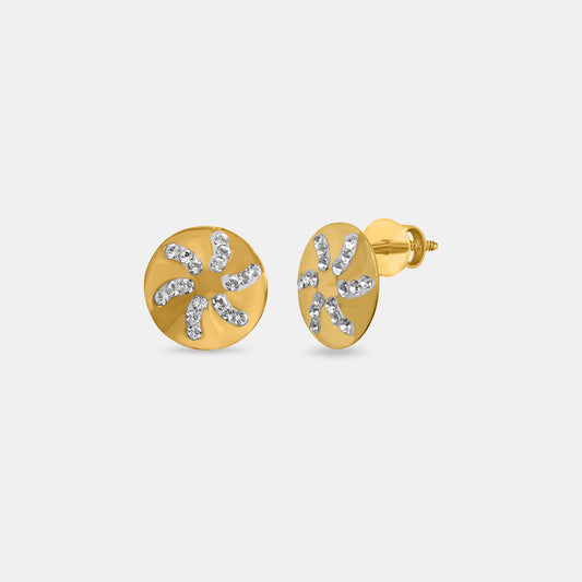 Golden Swirl Studs