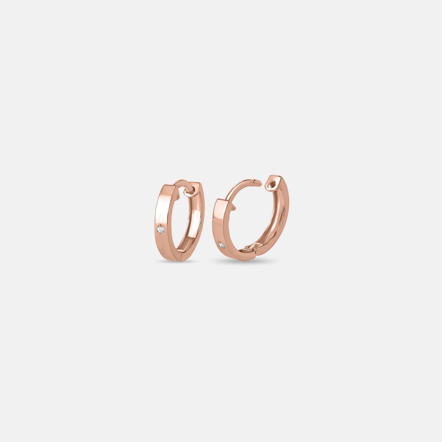 Orna Rose Gold Huggies