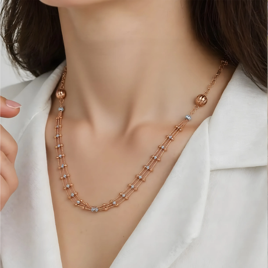 Rose Gold Orb Chain