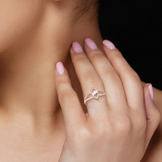 Rose Vein Gold Ring