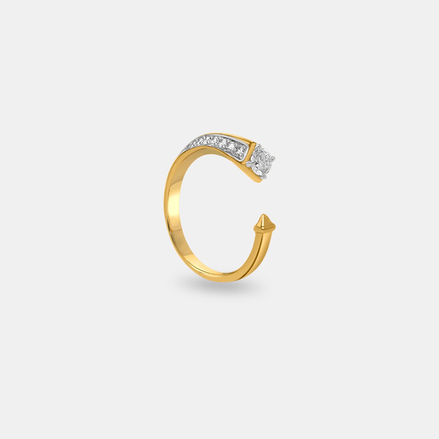 Split Shank Diamond Ring