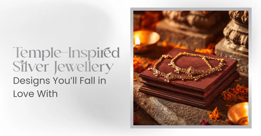 temple inspired silver jewellery