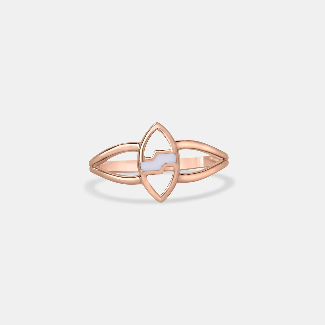 Rose Vein 18K gold ring styled for everyday wear — minimalist fine jewellery by Atelier by Jain Gold