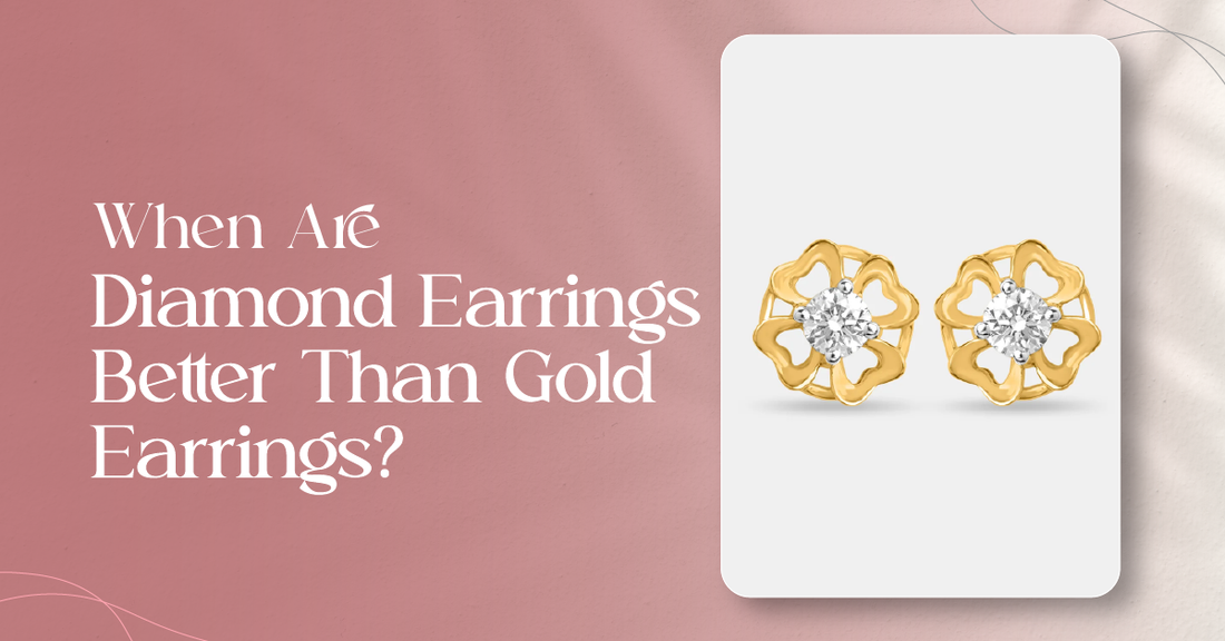 When Are Diamond Earrings Better Than Gold Earrings