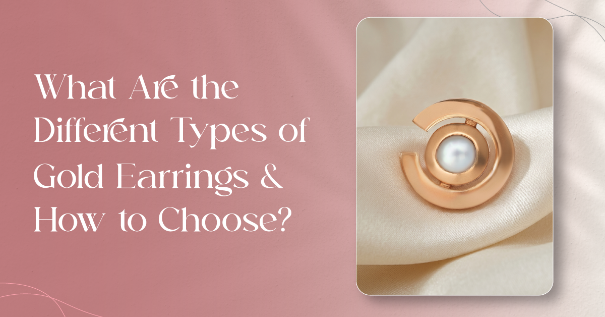 different types of gold earrings