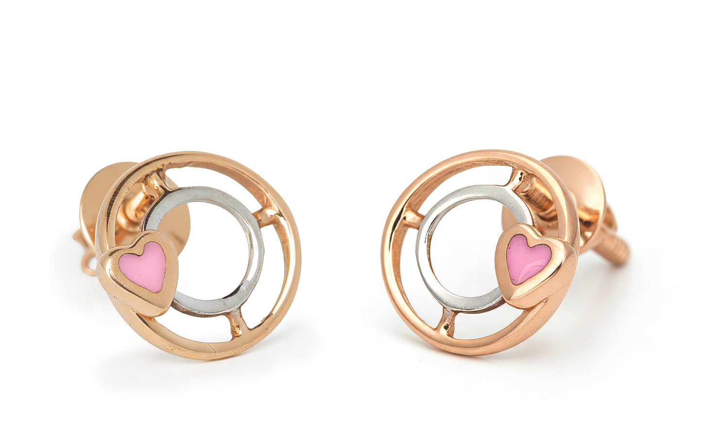 Blush Heartbeat Studs
