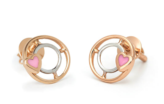 Blush Heartbeat Studs