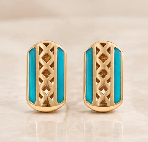 Grid Studs Earring
