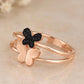 Shadow and Shine Flutter Rose Gold Ring