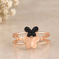Shadow and Shine Flutter Rose Gold Ring
