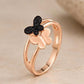 Shadow and Shine Flutter Rose Gold Ring