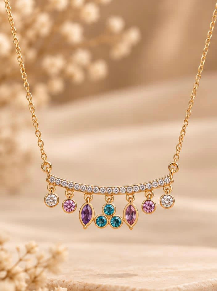 Gemstone Garland Pendant Chain