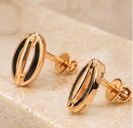 Eclipse Oval Studs