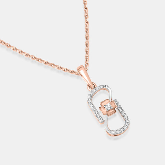 Infinity Bloom Diamond Pendant