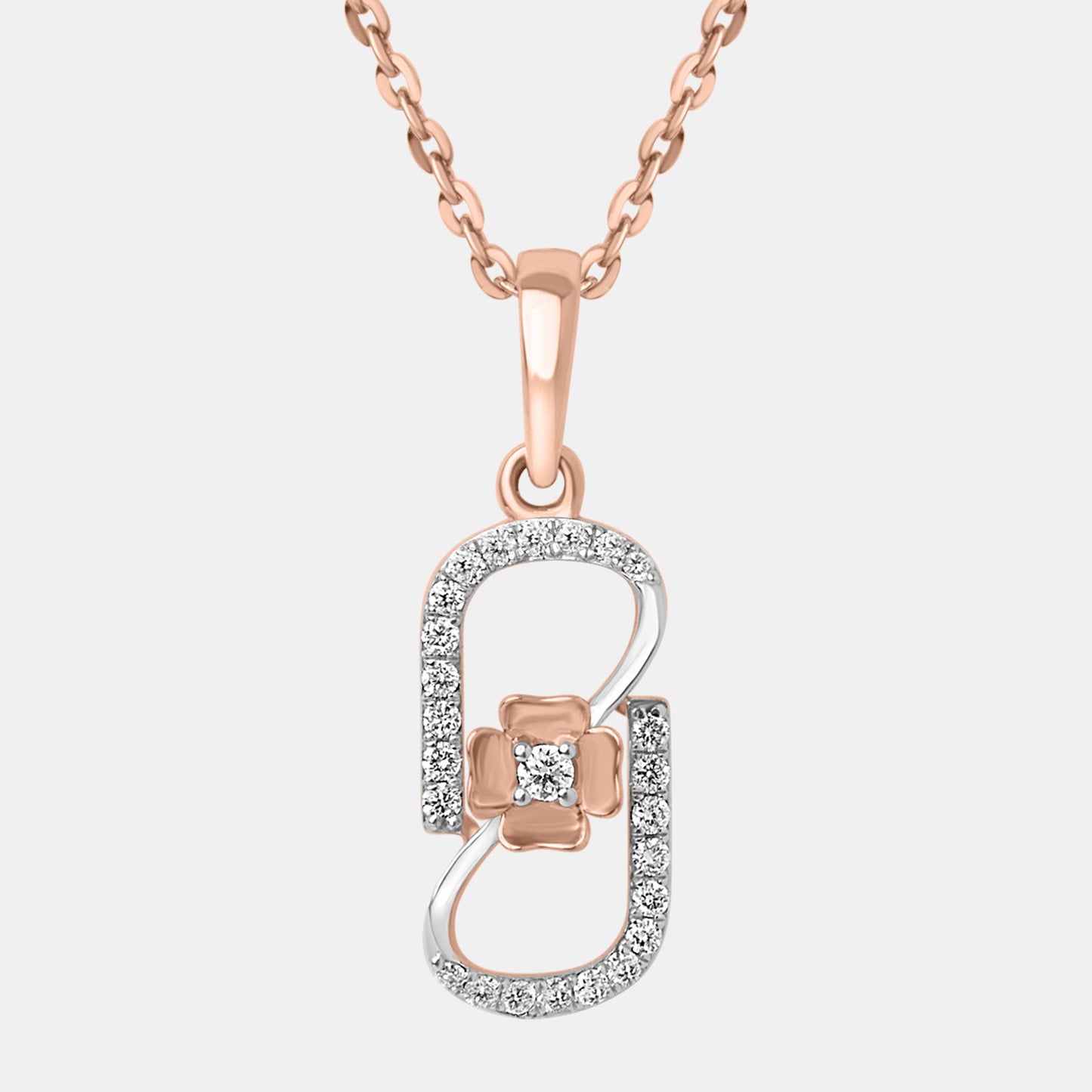 Infinity Bloom Diamond Pendant