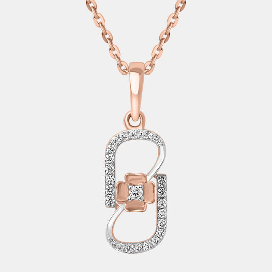 Infinity Bloom Diamond Pendant