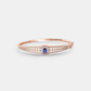 Regal Rose Gold Pave Bangle Bracelet