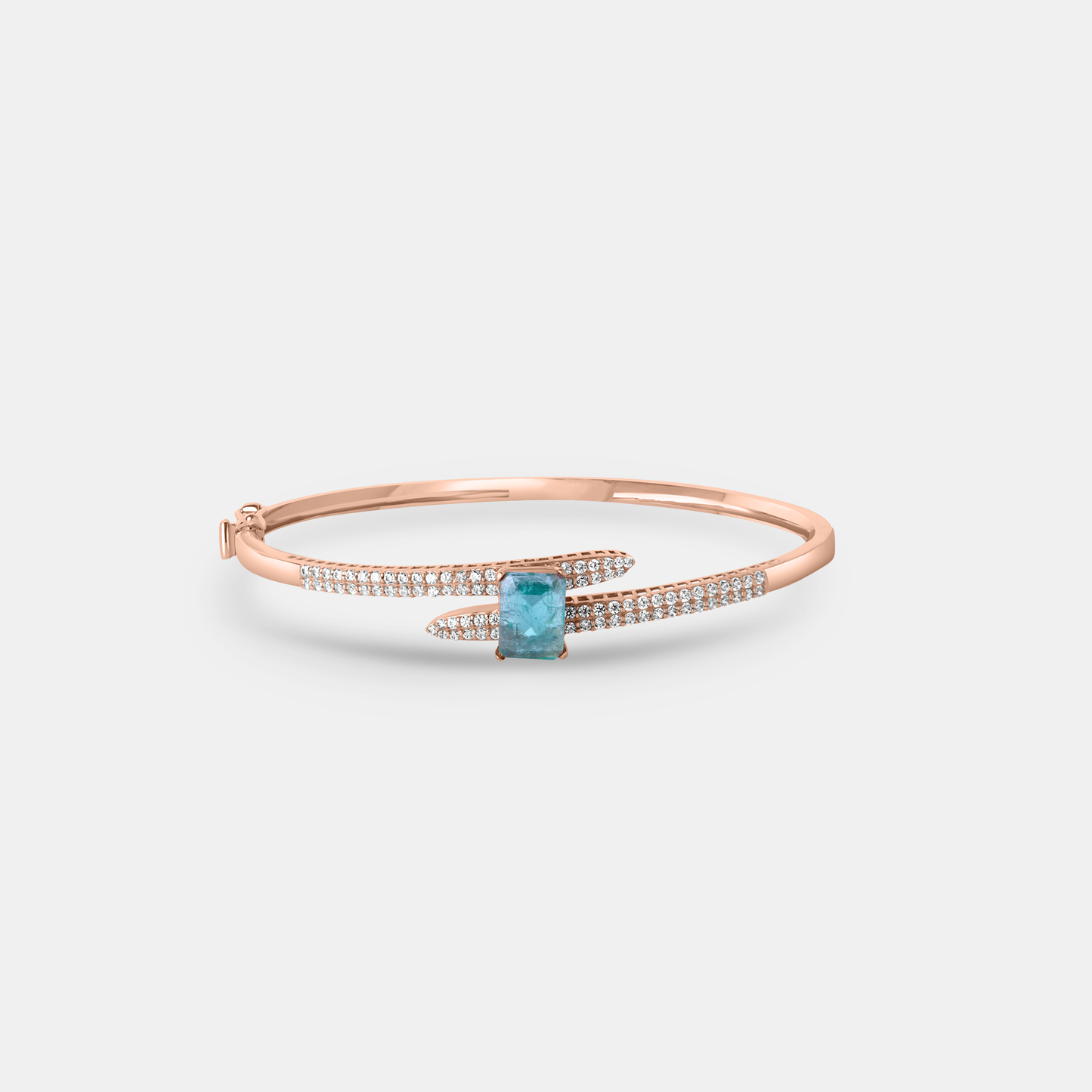 Aqua Embrace Gold Bangle