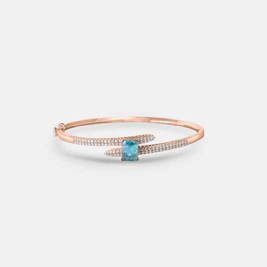 Aqua Embrace Gold Bangle