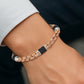 Onyx Edge Rose Gold Men's Bracelet
