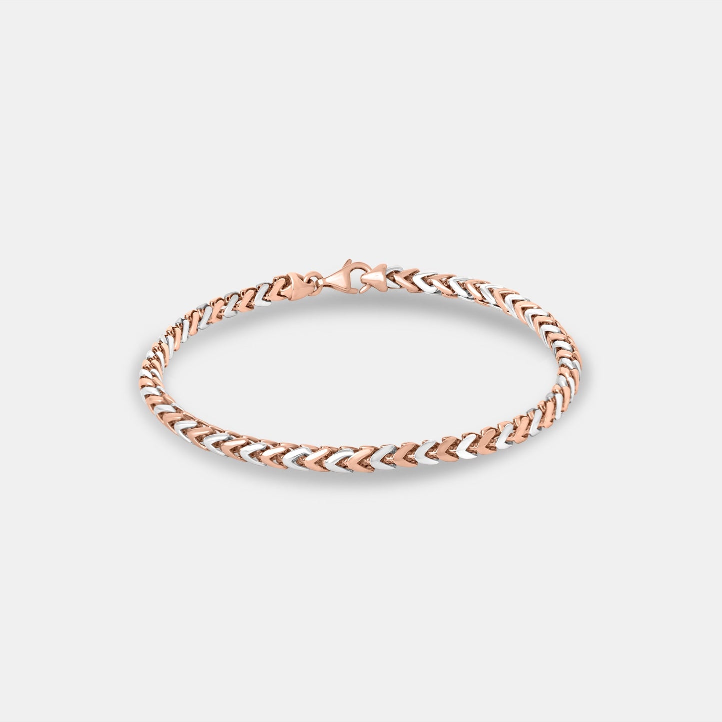 Helix Duo Tone Men's Gold Bracelet