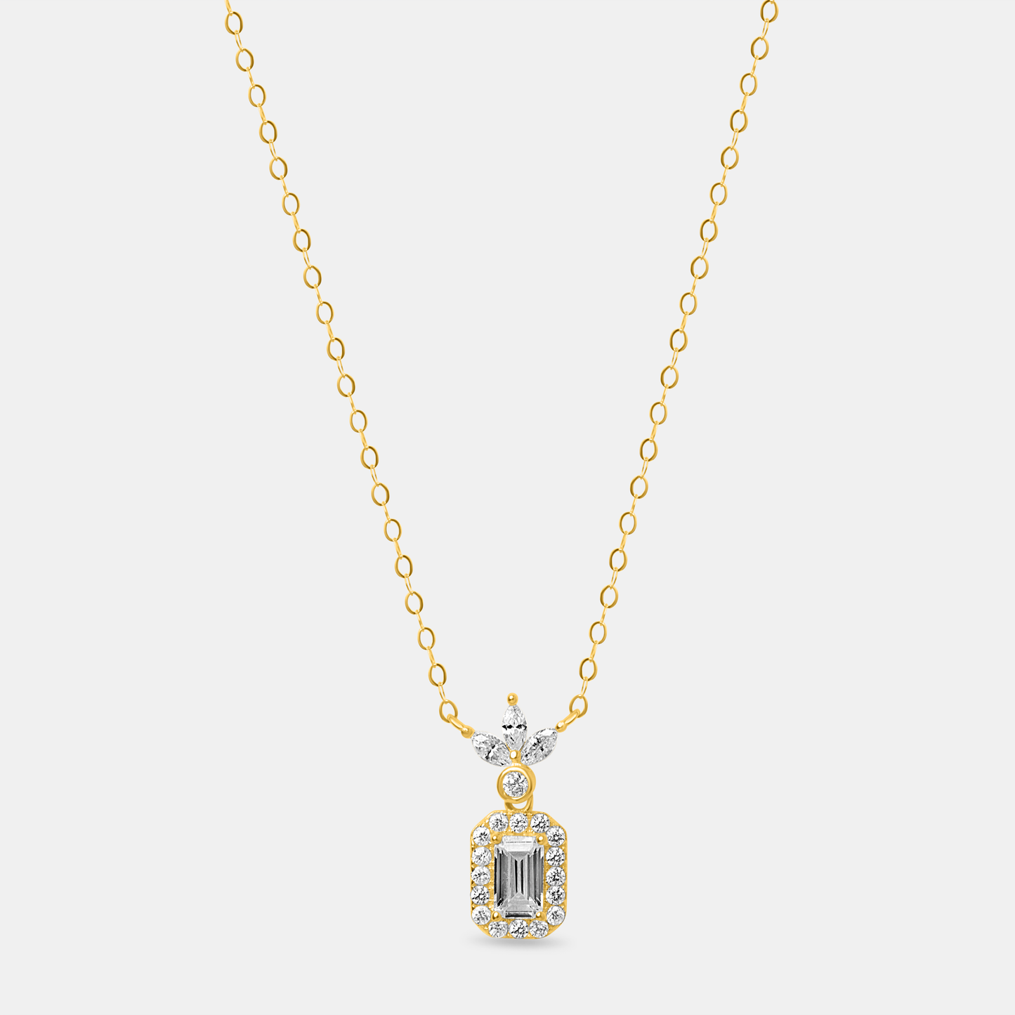 Baguette Brilliance Pendant