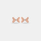 Bella Bow 18kt Rose Gold Studs