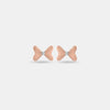 Bella Bow 18kt Rose Gold Studs