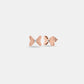Bella Bow 18kt Rose Gold Studs