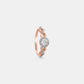 Radiant Halo Rose Gold Diamond Ring