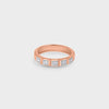 Rose Gold Channel-set Diamond Band