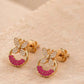 Berry Flutter Studs
