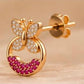 Berry Flutter Studs
