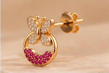 Berry Flutter Studs