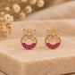 Berry Flutter Studs