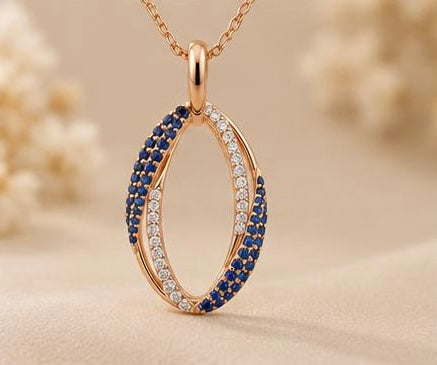 Midnight Eclipse Loop Pendant