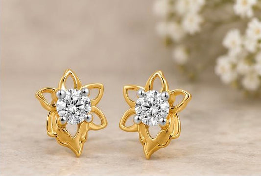 Florisia 18kt Gold Diamond Studs